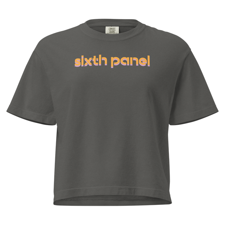 Women’s Orange Staple Tee, shirt pepper, front