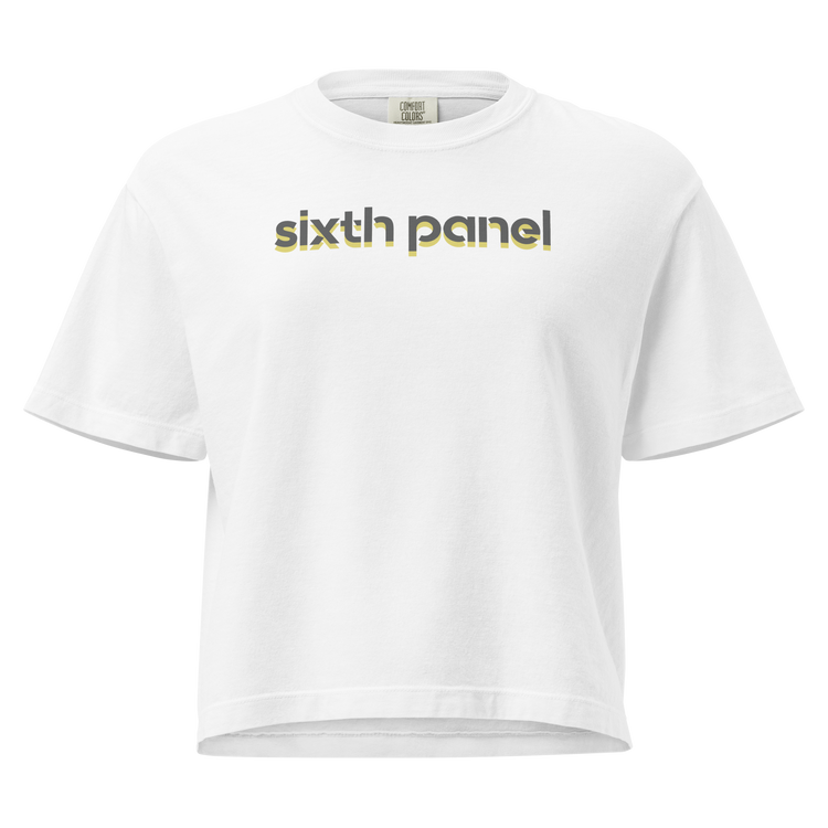 Women’s Gray Staple Tee, white, front
