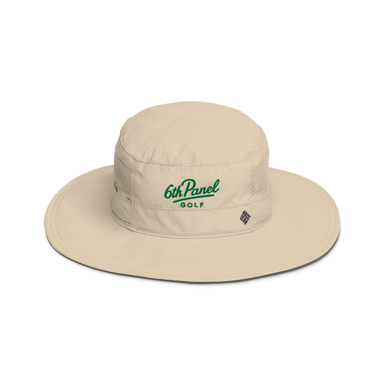 6th Panel Booney hat with 3-inch brim, adjustable drawcord, and UPF 50 protection