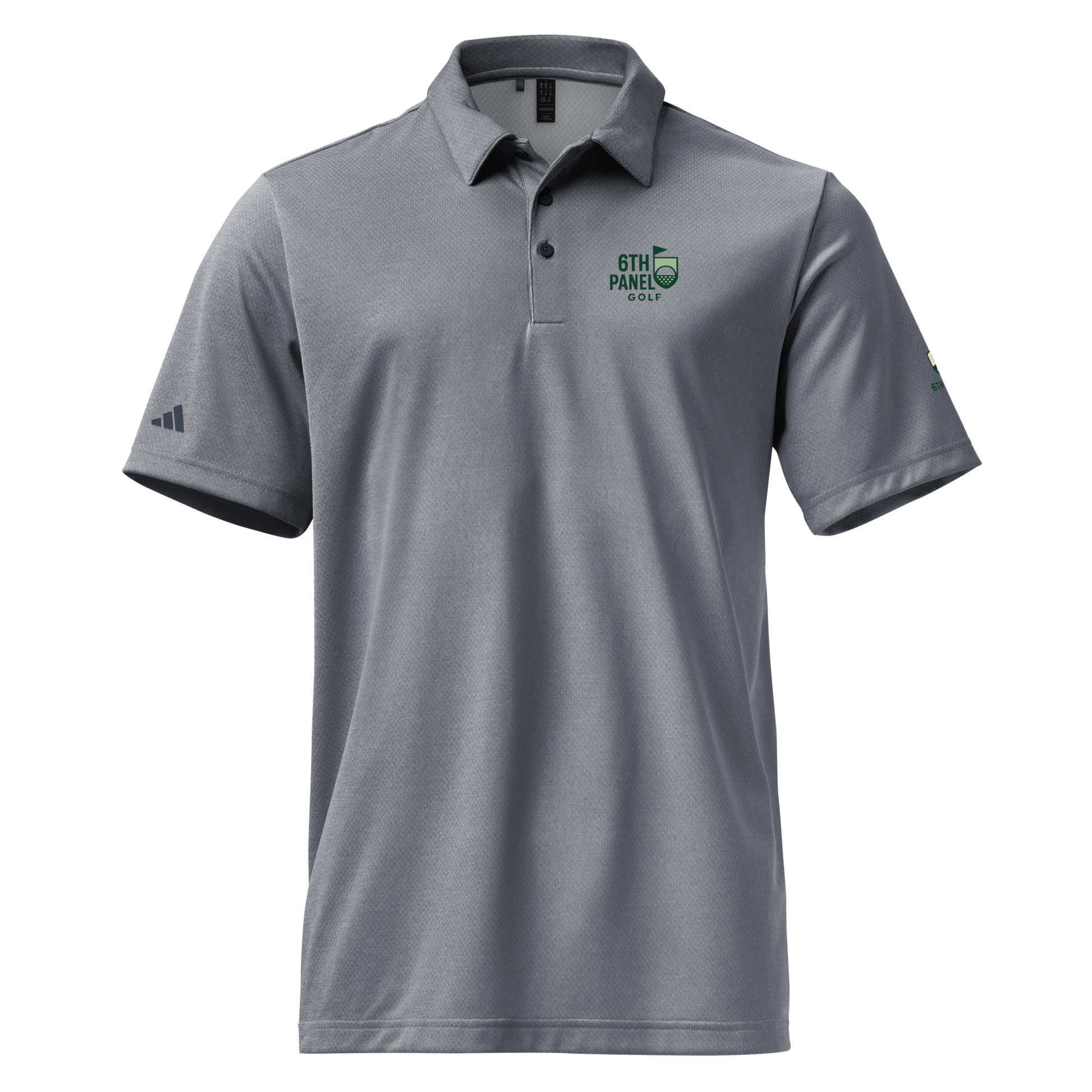 6th Panel Dunk Golf Polo, regular fit performance polo with 6th Panel sleeve badge