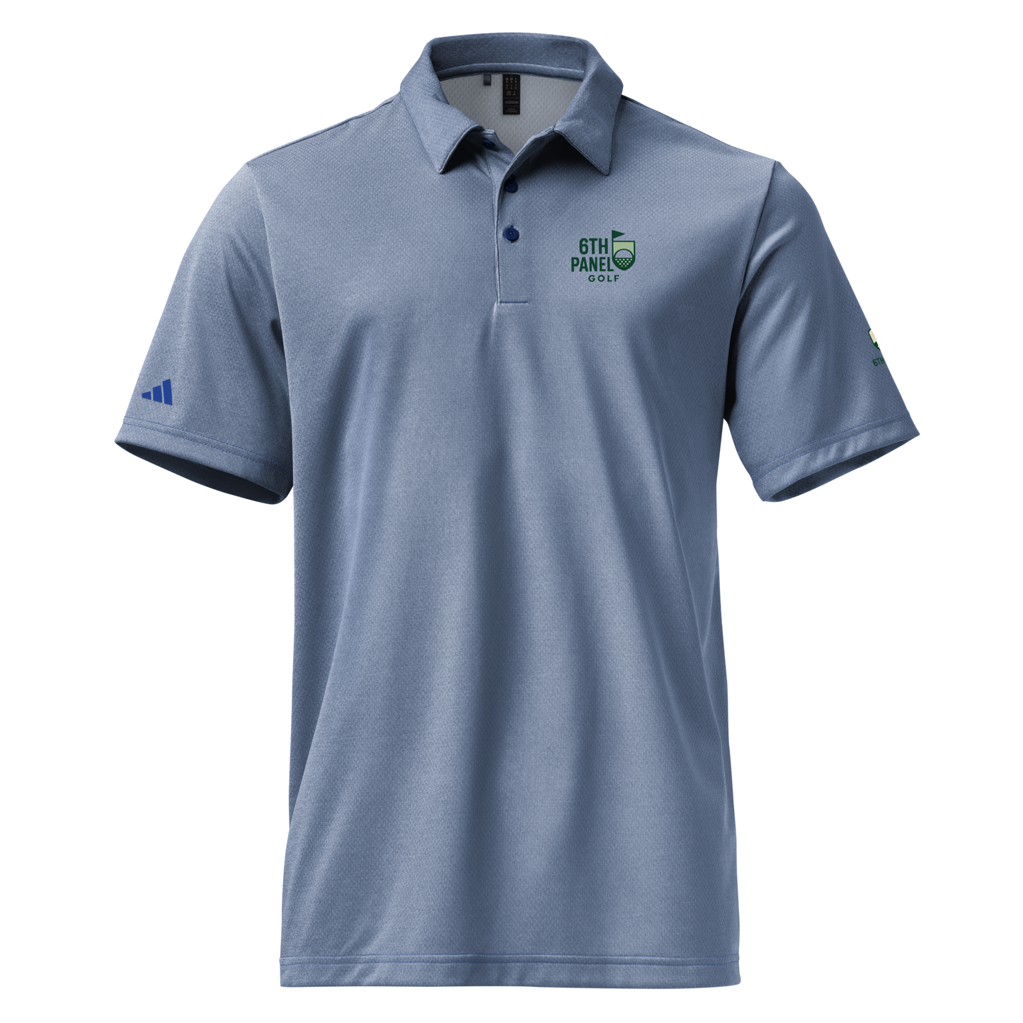 6th Panel Dunk Golf Polo, regular fit performance polo with 6th Panel sleeve badge